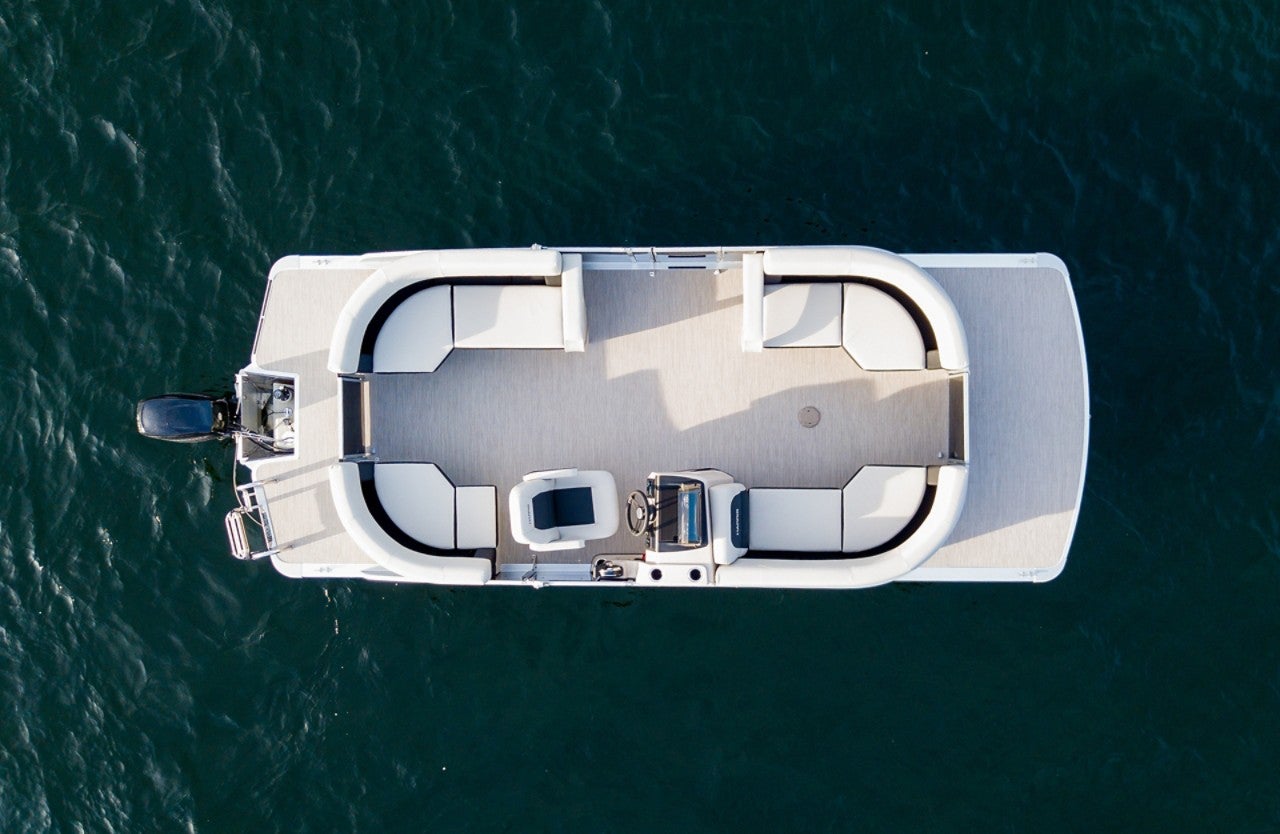 Harris Pontoon Boats Breeze 210 Overhead
