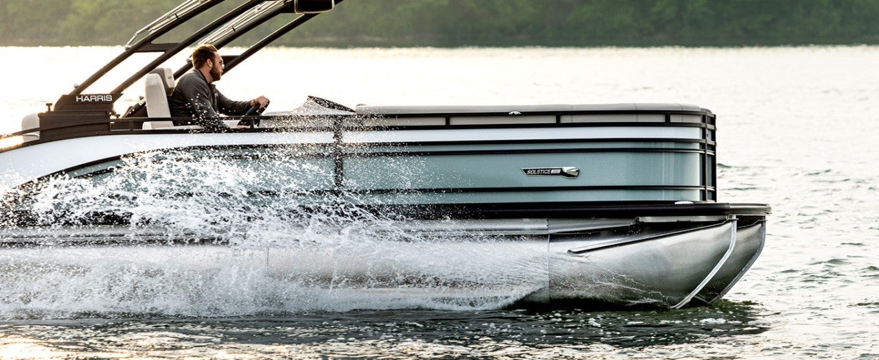 Harris Pontoon Boats Solstice 250 SL Tubing Hero Image