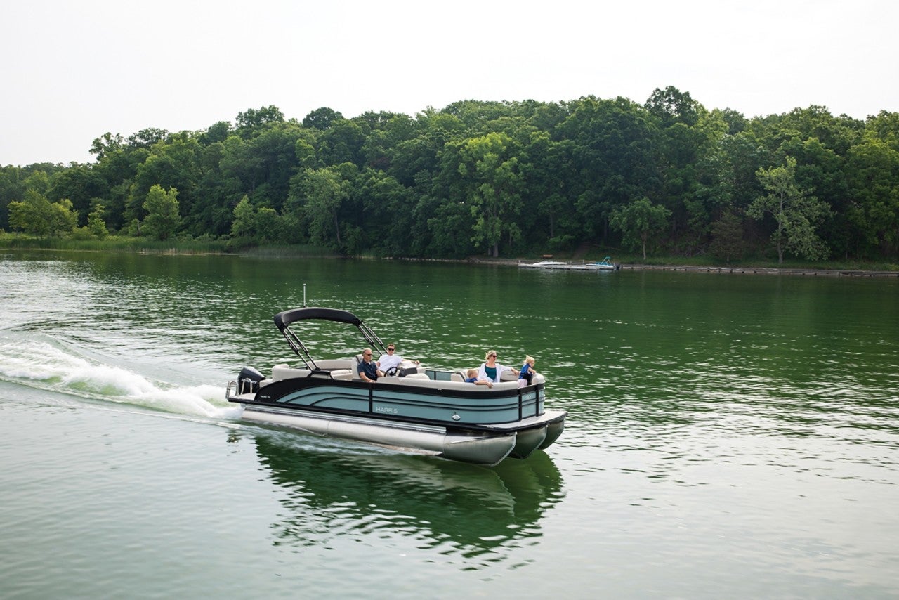 Harris Pontoon Boats Sunliner 250 CW Starboard Running