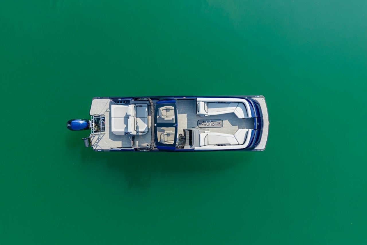 Harris Pontoon Boats Crowne 250 SLDH Overhead