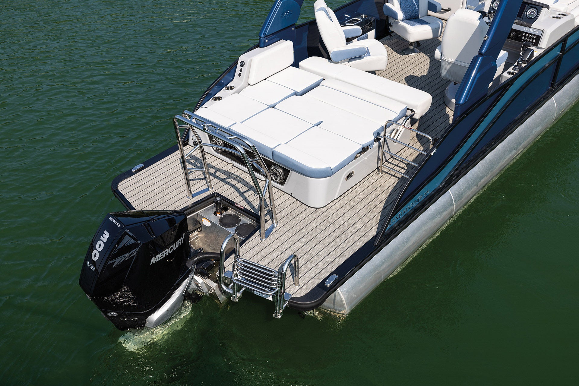 Harris Pontoon Boats Grand Mariner 270 SLDDH Aft Lounger