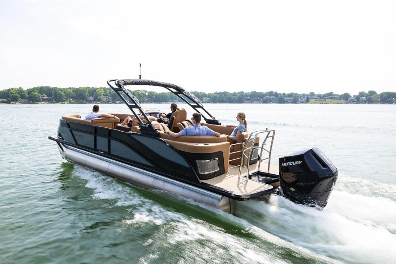 Harris Pontoon Boats Grand Mariner 250 CWDH Port Running