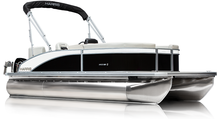 Harris Pontoon Boats Slider Breeze White Diamond
