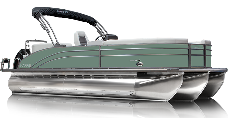 Harris Pontoon Boats Slider Cruiser Sage Green