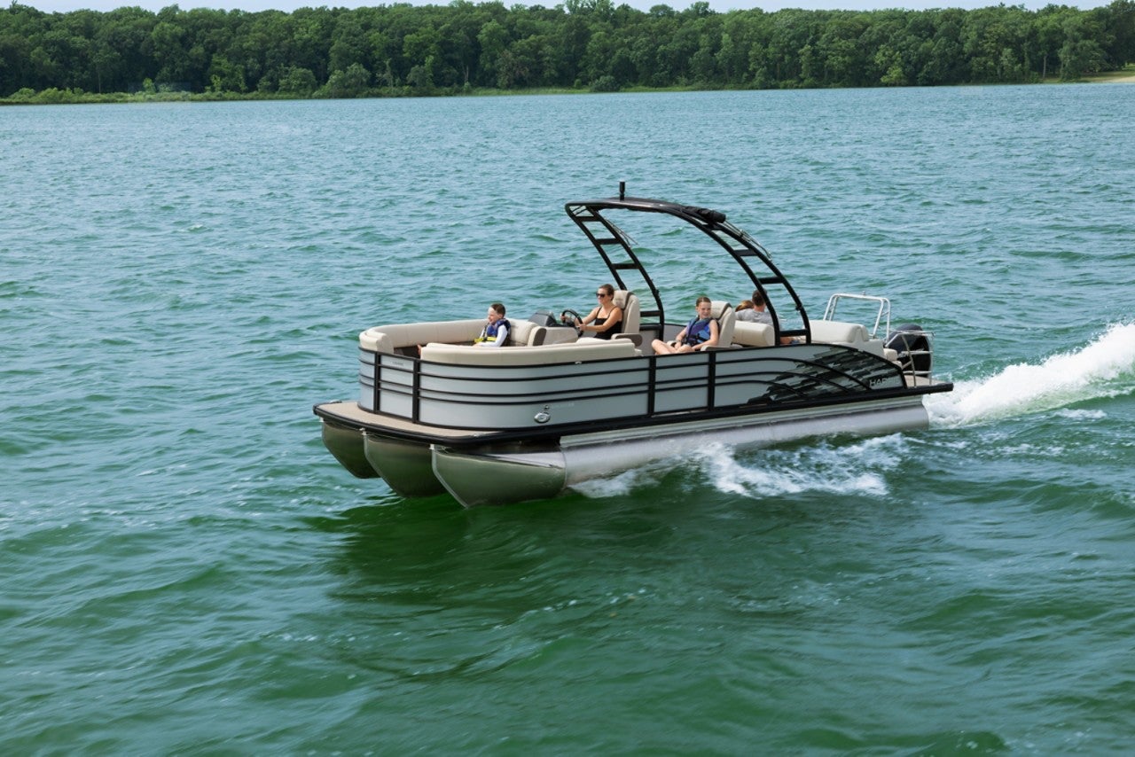 Harris Pontoon Boats  Sunliner 250 Sport SLDH Running