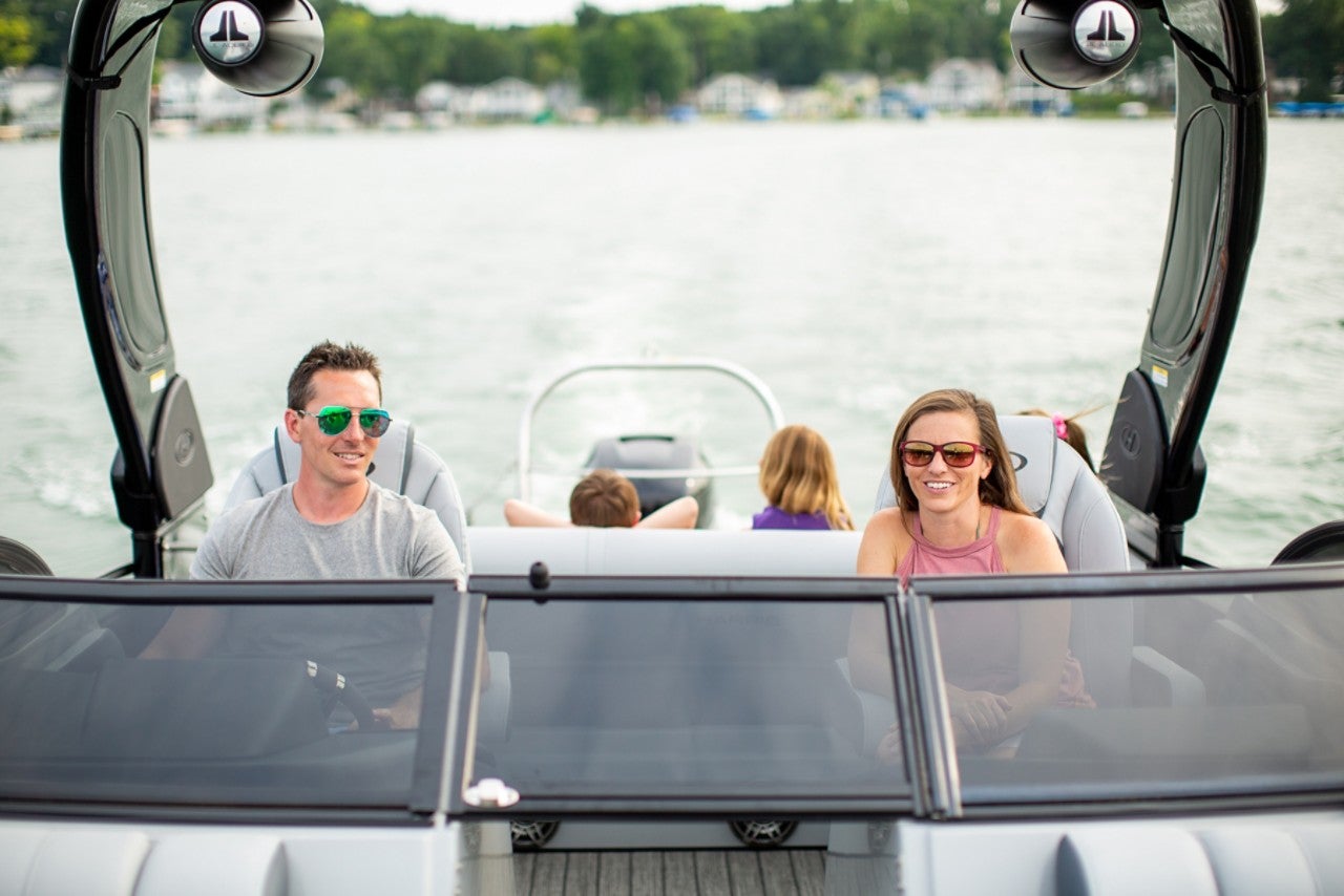 Harris Pontoon Boats Solstice 250 DC Tritoon Dual Console