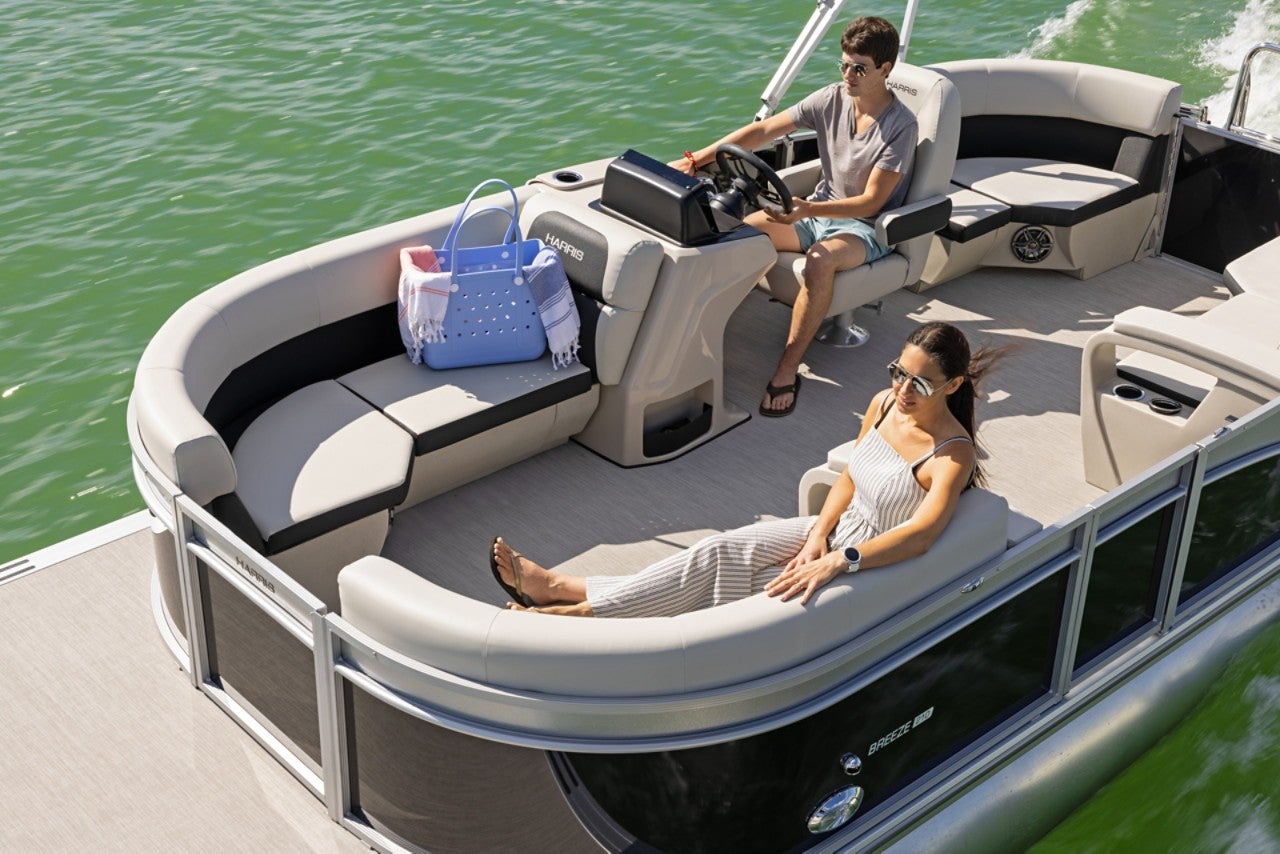 Harris Pontoon Boats Breeze 210 CW Running
