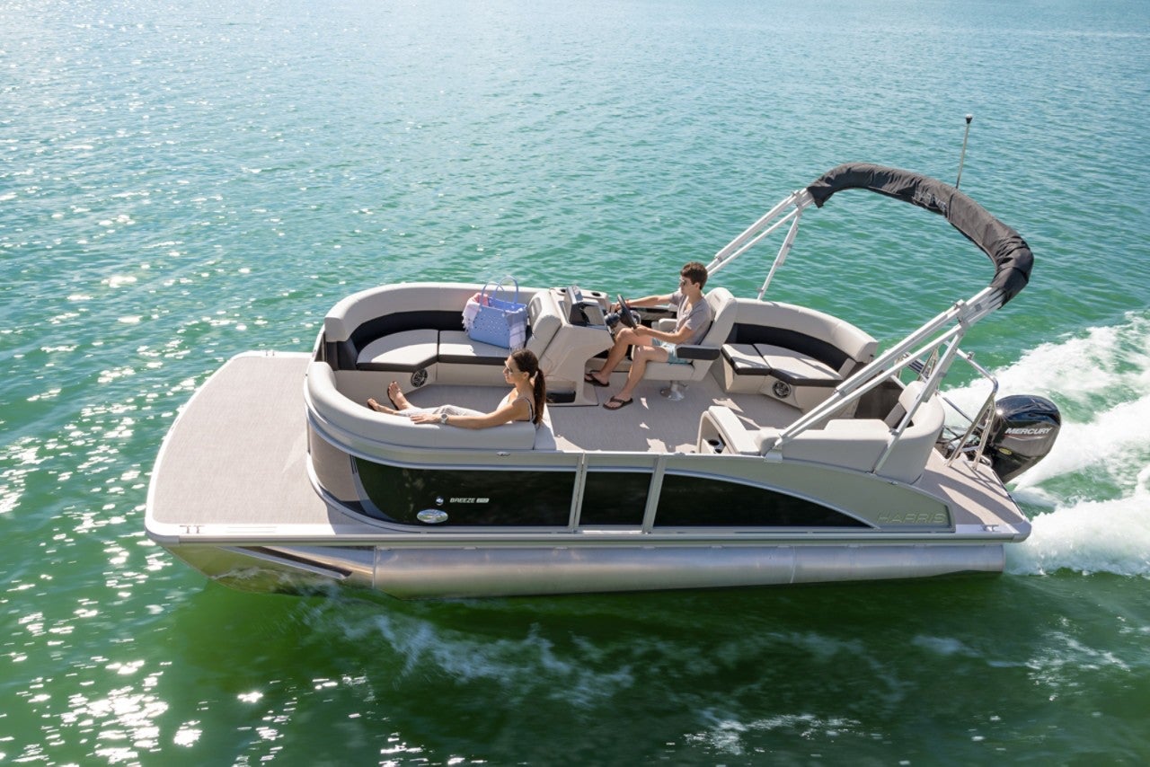 Harris Pontoon Boats Breeze 210 CW Running