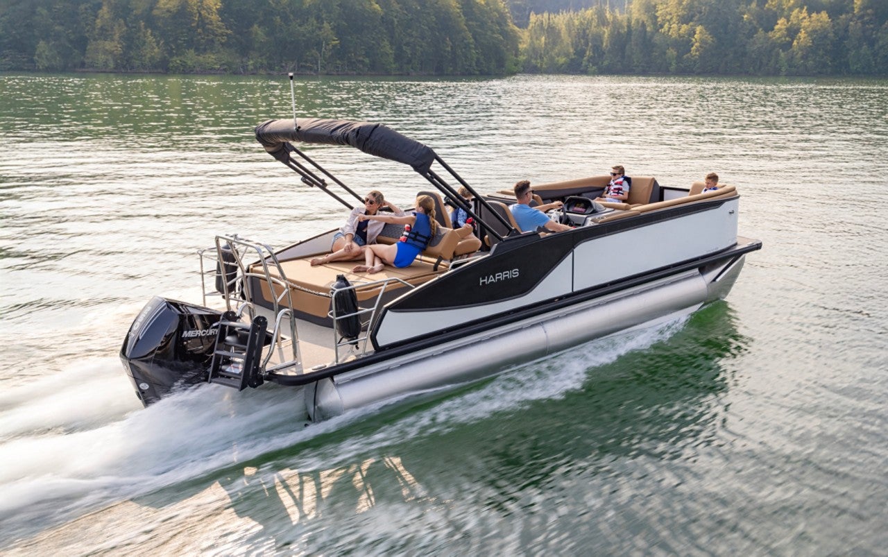 Harris Pontoon Boats Sunliner 250 SLDH Running