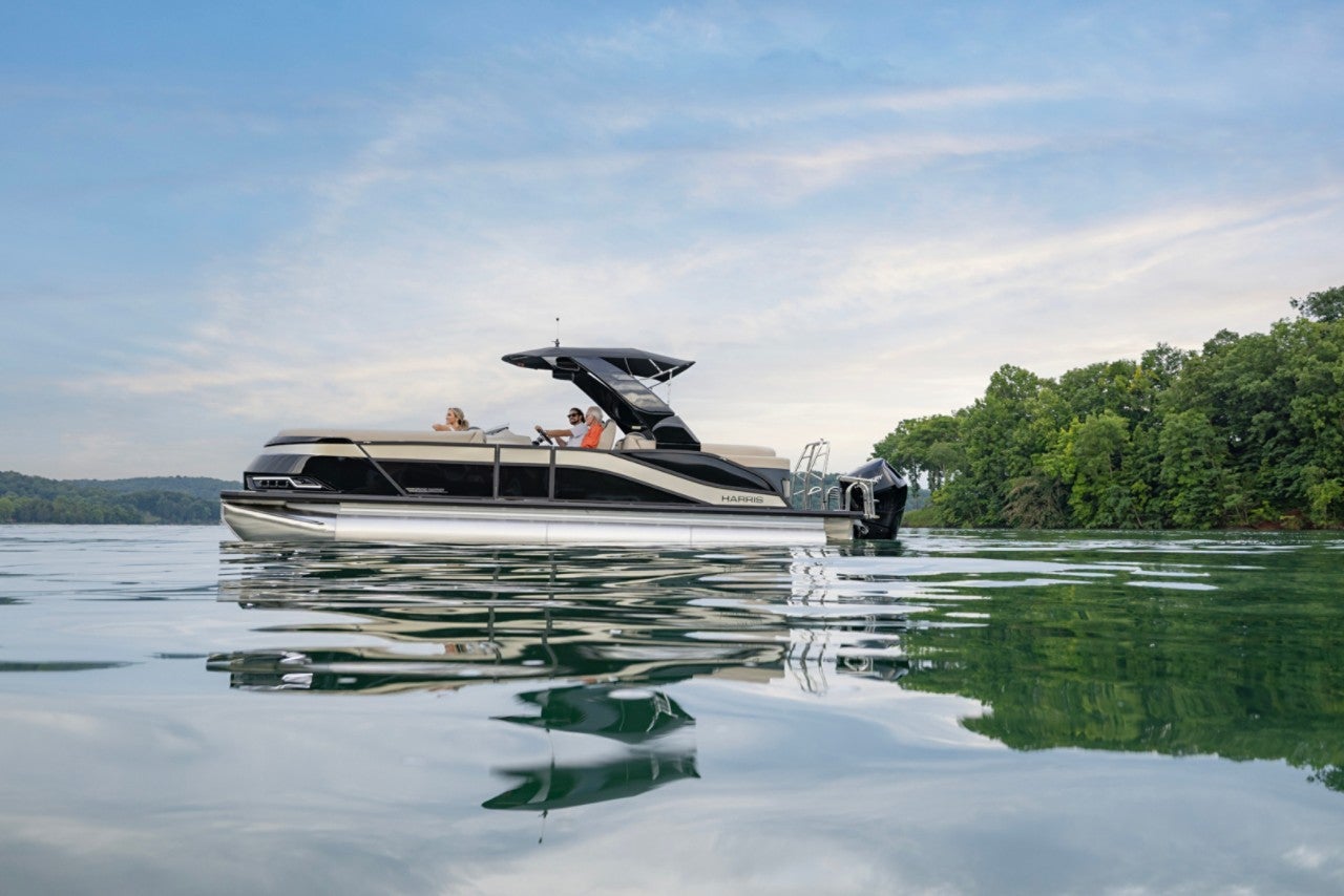 Harris Pontoon Boats Grand Mariner 250 CWDH Running