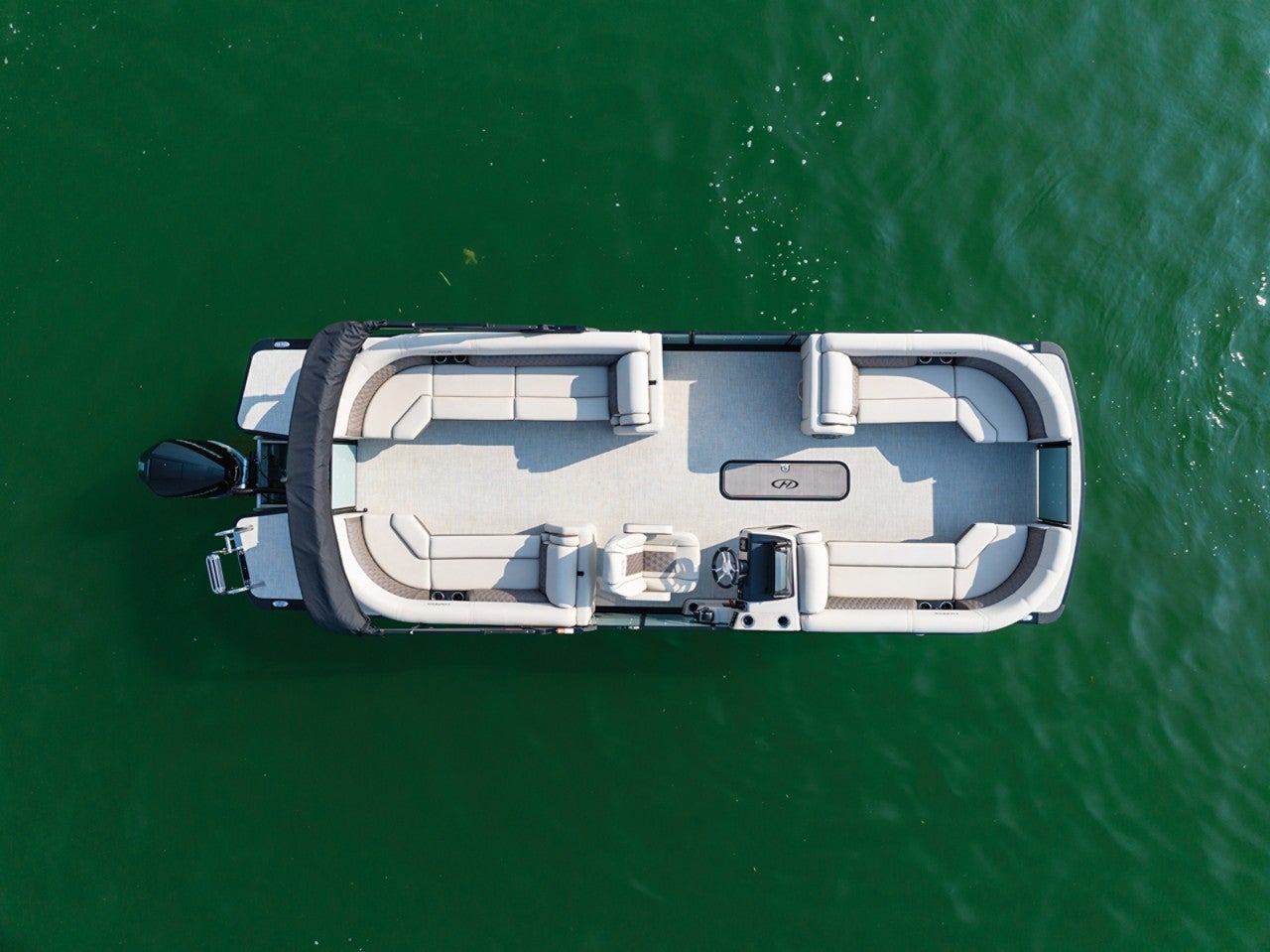 Harris Pontoon Boats Sunliner 250 CW Overhead