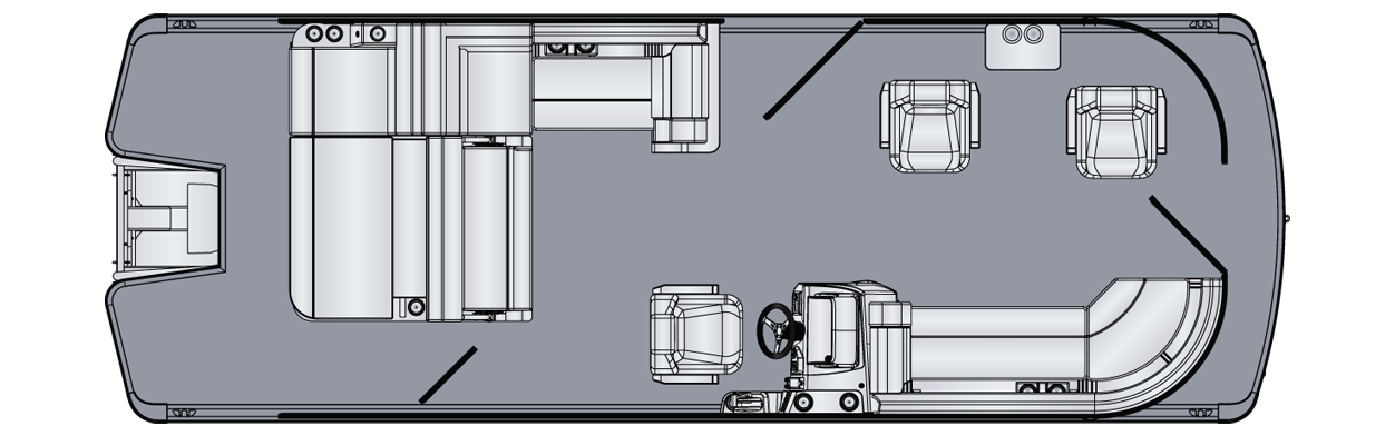 Harris Crusier SL 2PBG Floorplan