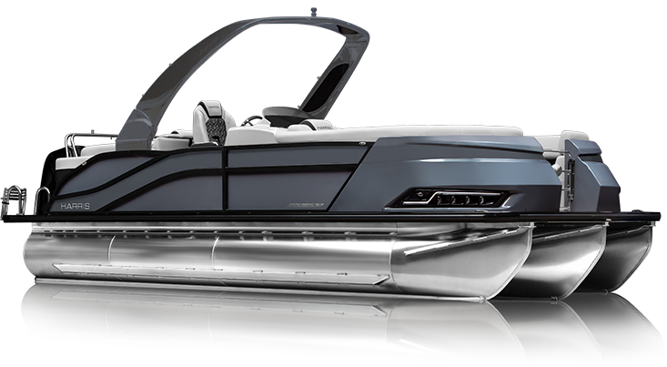 Harris Pontoon Boats Slider Grand Mariner Sterling Gray